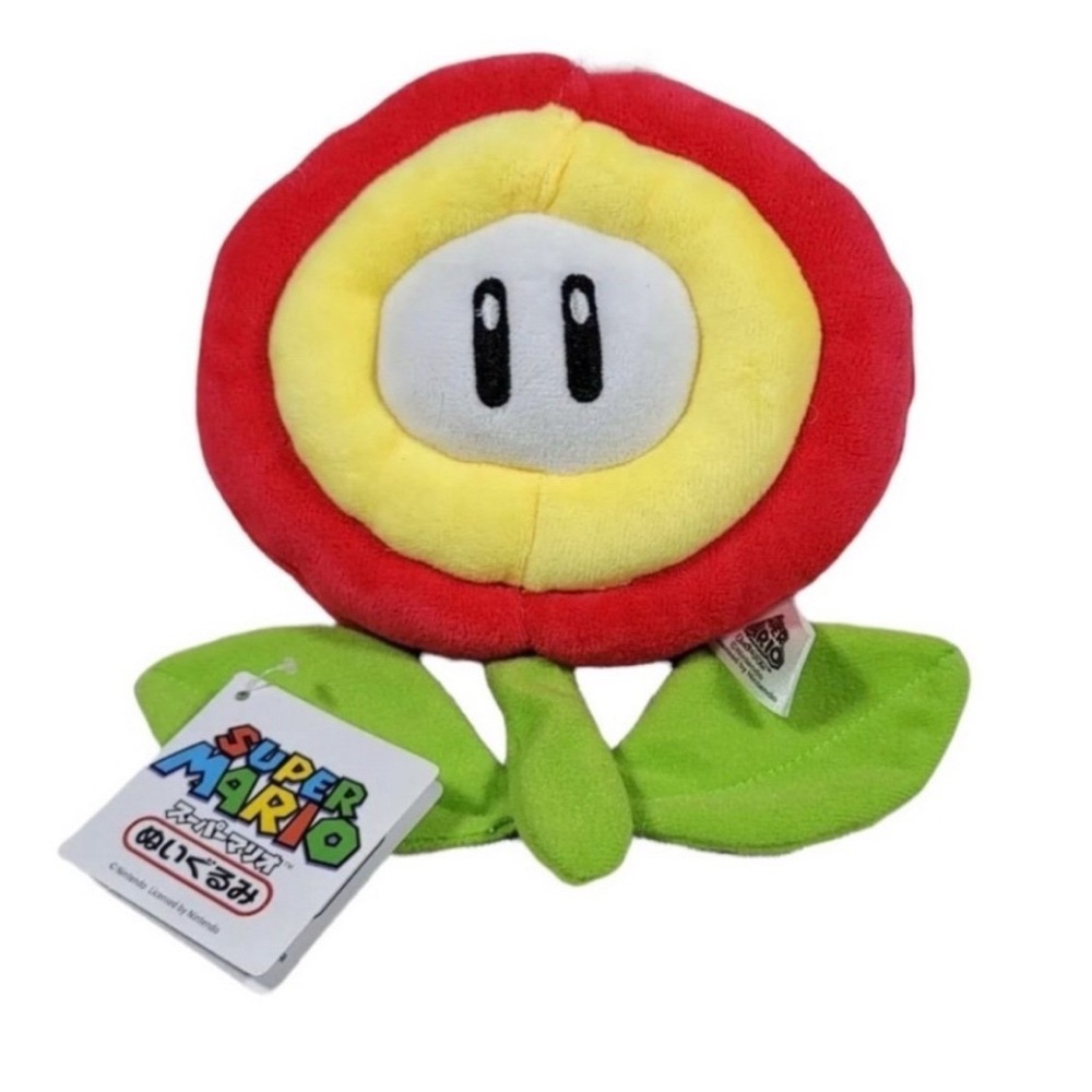 NEW Nintendo Plush Toy Fire Flower Gaming Gamer Video Game